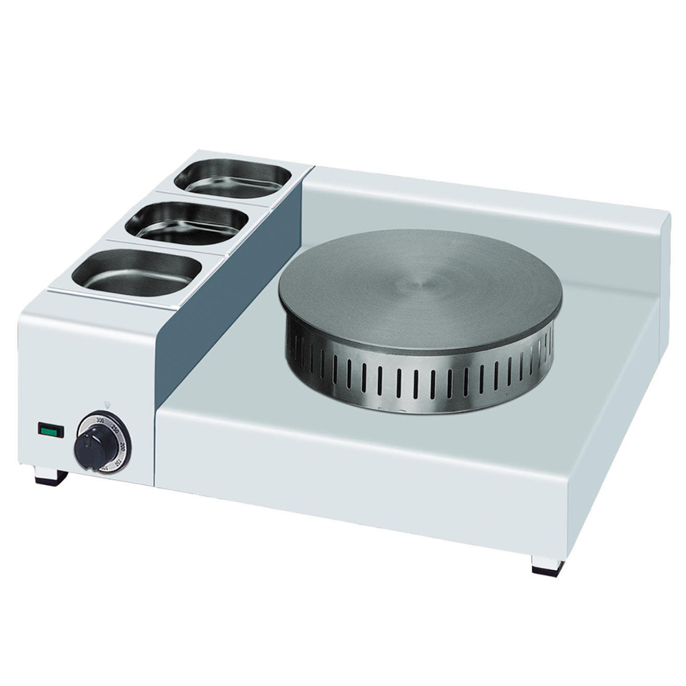 Crepiera gaz simpla cu compartimente pt ingrediente 1*35