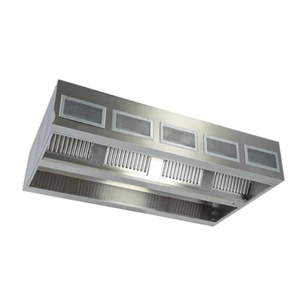 Hota centrala cu inductie, inox, 350*150*50 cm