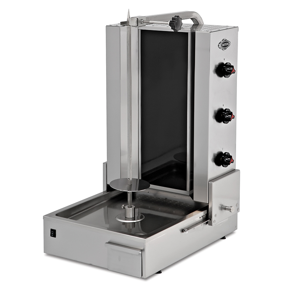 Aparat shaorma kebab pe gaz cu 3 arzatoare ROBAX