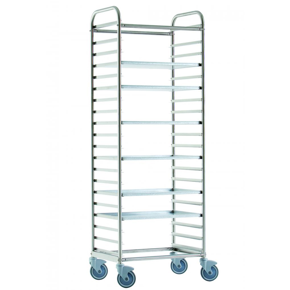 Carucior inox colectare tavi