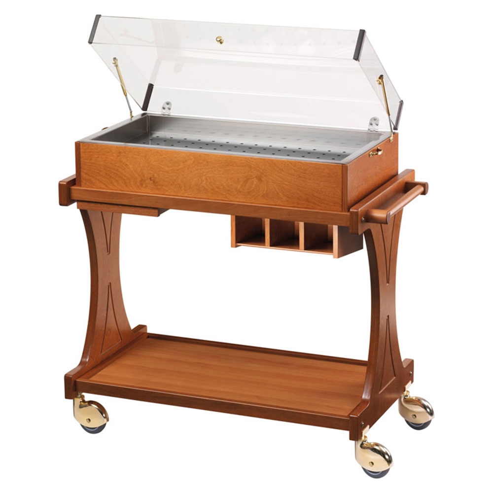 Carucior servire restaurant refrigerare peste