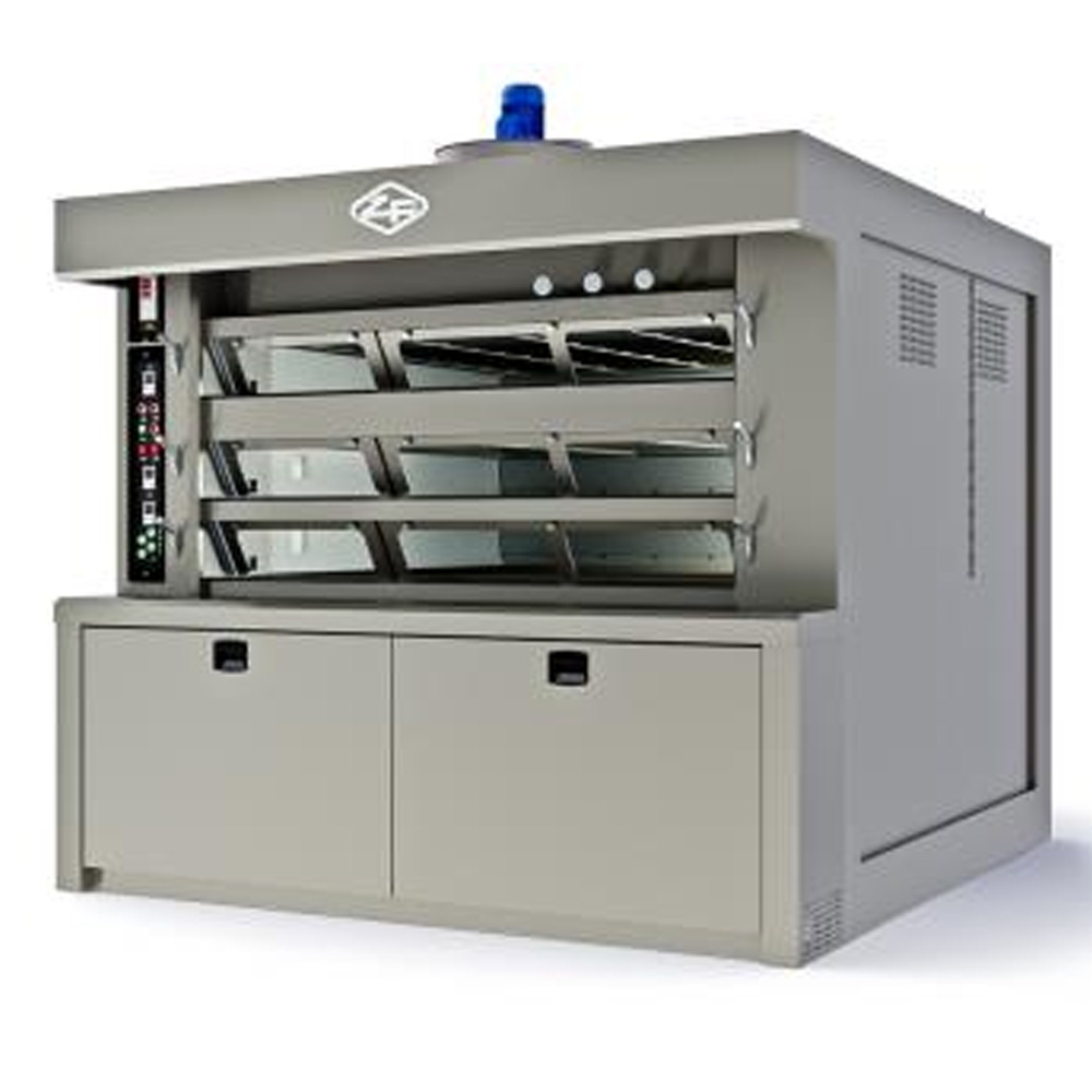 Cuptor profesional brutarie ciclotermic cu tuburi anulare si 3 vetre 10.8 mp