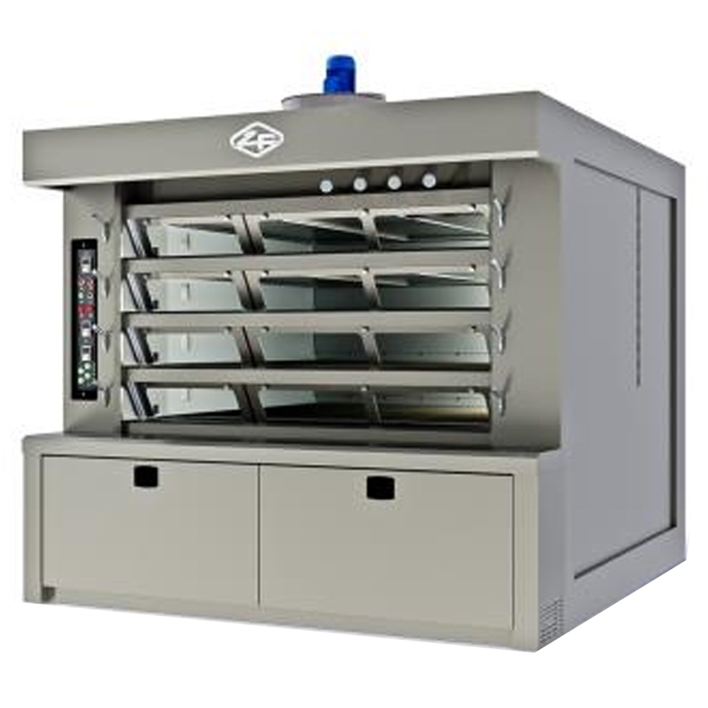 Cuptor profesional brutarie ciclotermic cu tuburi anulare si 4 vetre 14,4 mp
