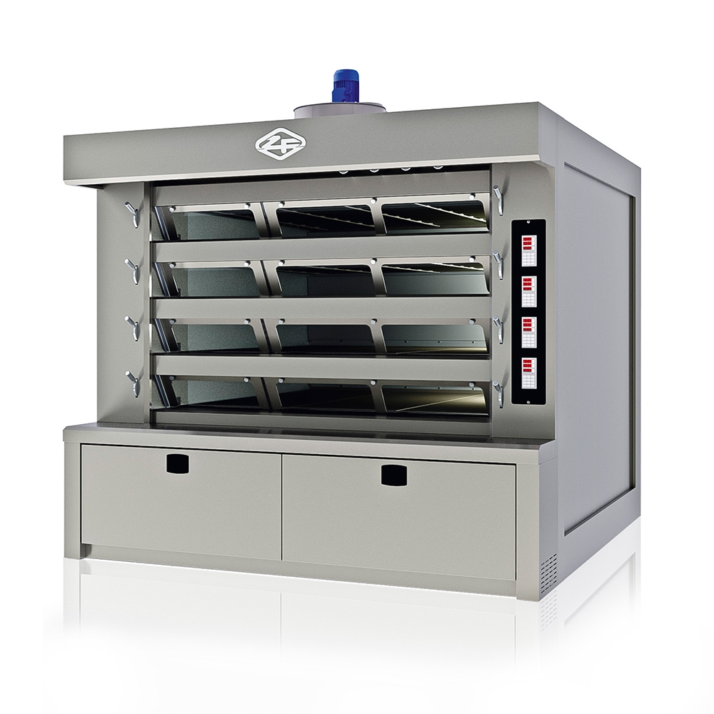 Cuptor profesional brutarie ciclotermic cu tuburi anulare si 4 vetre 18 mp