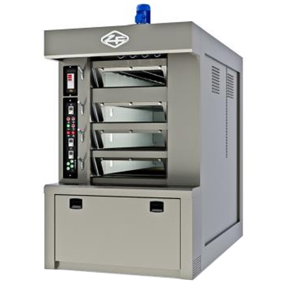 Cuptor profesional brutarie ciclotermic cu tuburi anulare si 4 vetre 5.6 mp