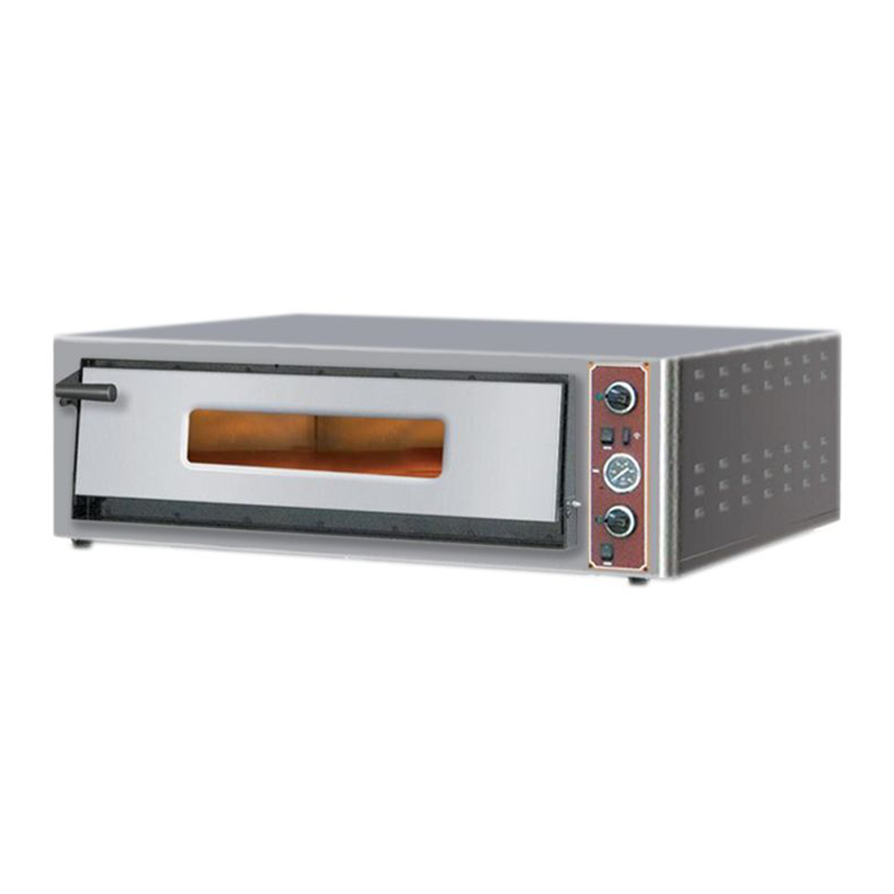 Cuptor profesional pentru pizza si patiserie, electric, inox, 1 vatra, cu samota,  124*123*55 cm