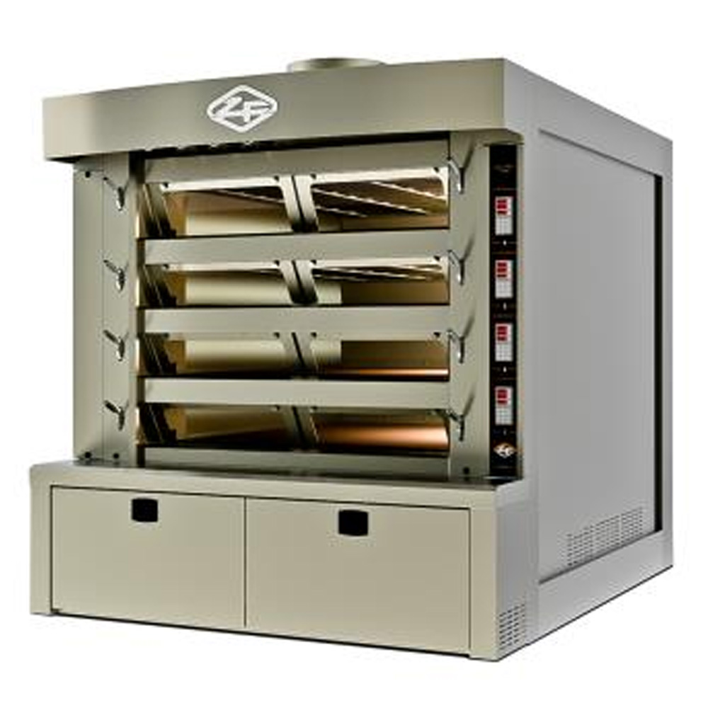 Cuptor profesional brutarie electric cu 4 vetre 11.2 mp