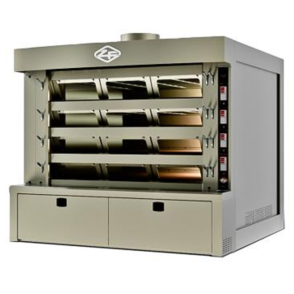 Cuptor profesional brutarie electric cu 4 vetre 8.7 mp