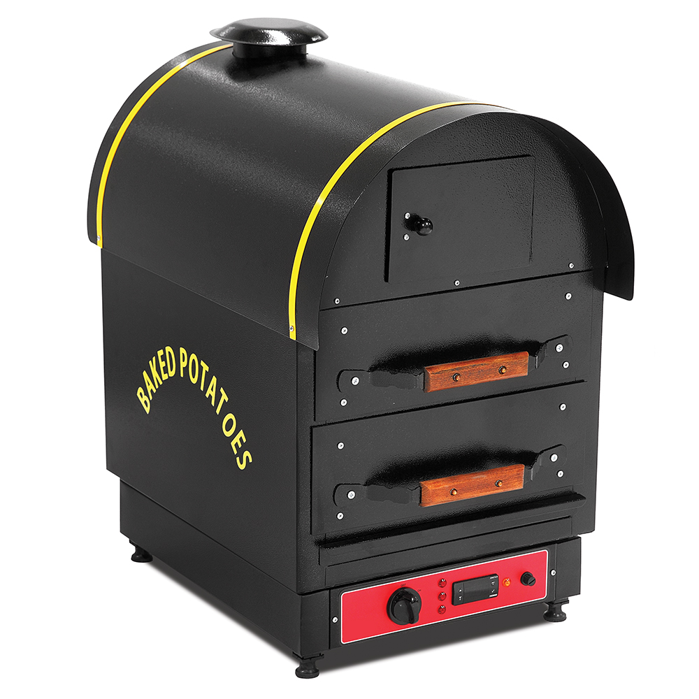 Cuptor profesional electric pentru copt cartofi (kumpir), 2 sertare