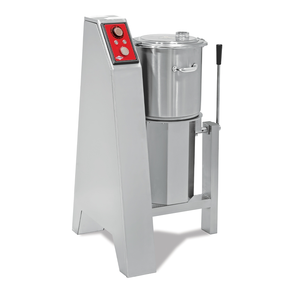 Cutter mixer vertical pentru humus, inox, 20 lt, 61*64*105 cm