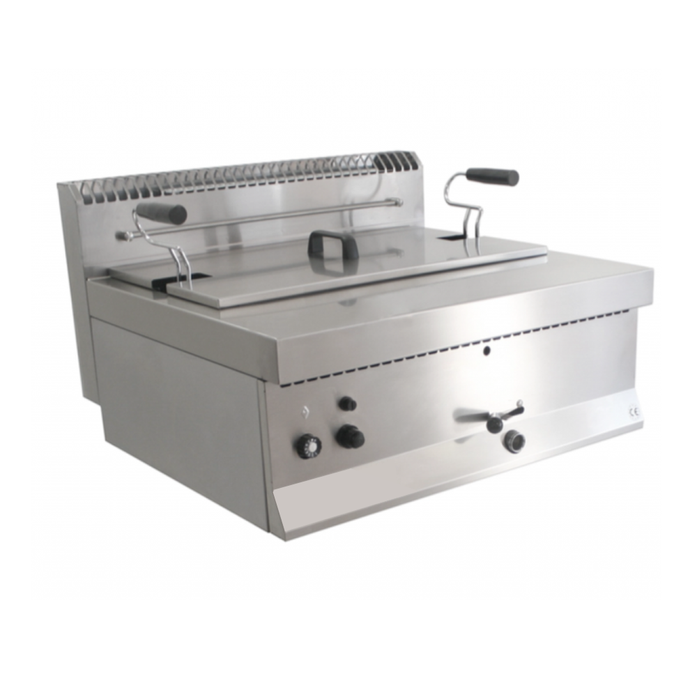 Friteuza pe gaz profesionala, inox, 21 lt, 70*65*29 cm