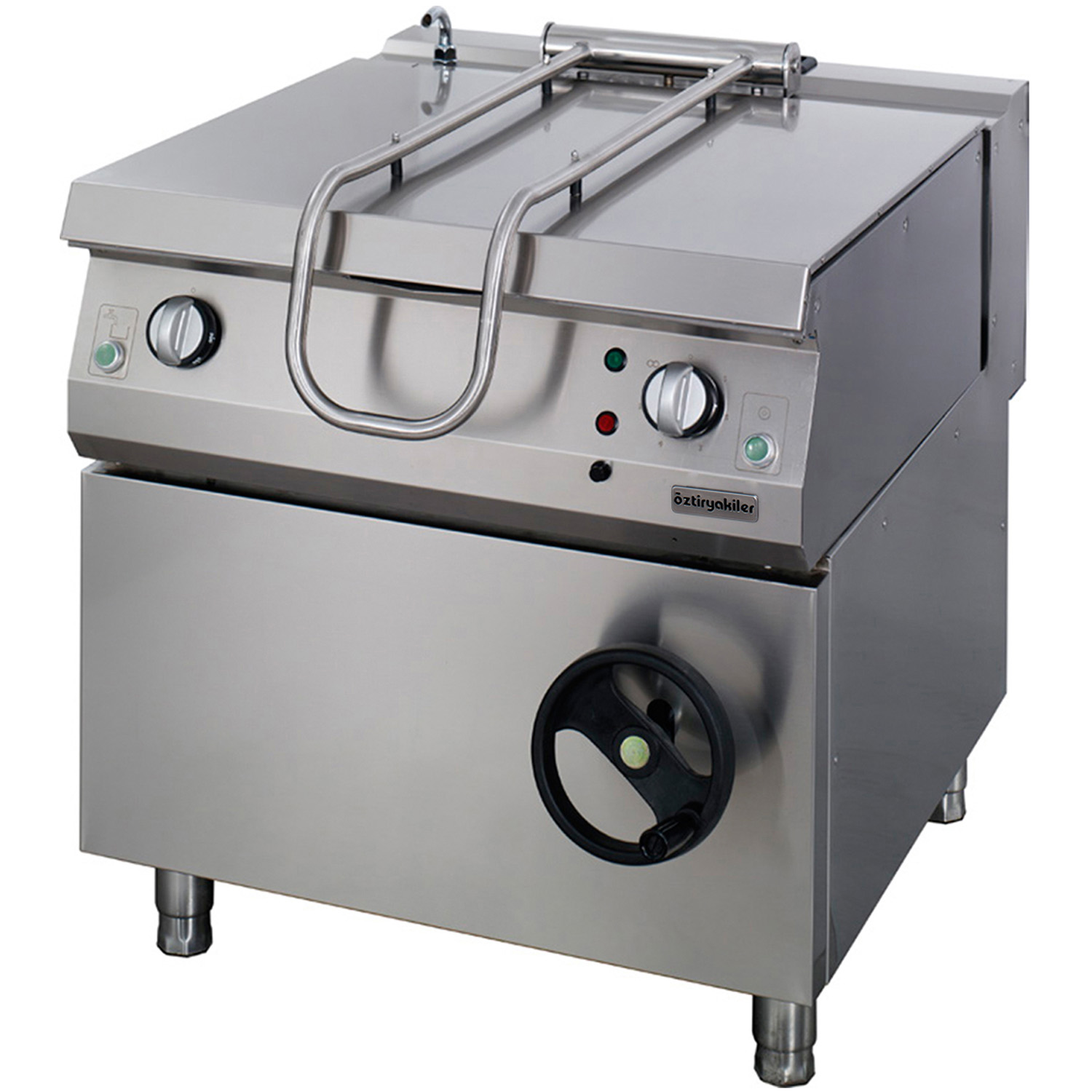 Tigaie basculanta pe gaz OZTI, inox, 80 lt, 80*90*85 cm
