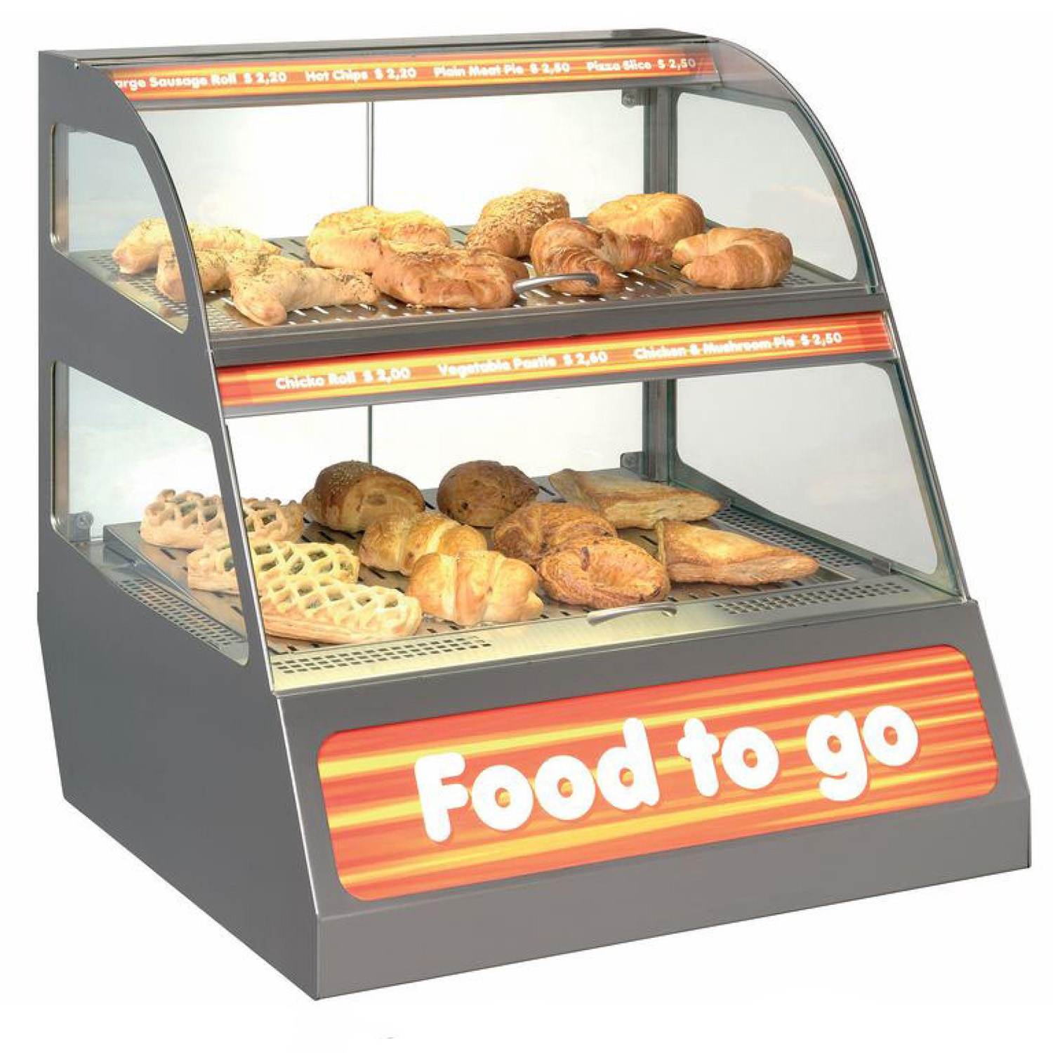 Vitrina calda 1S self service, inox, 61*57*64 cm