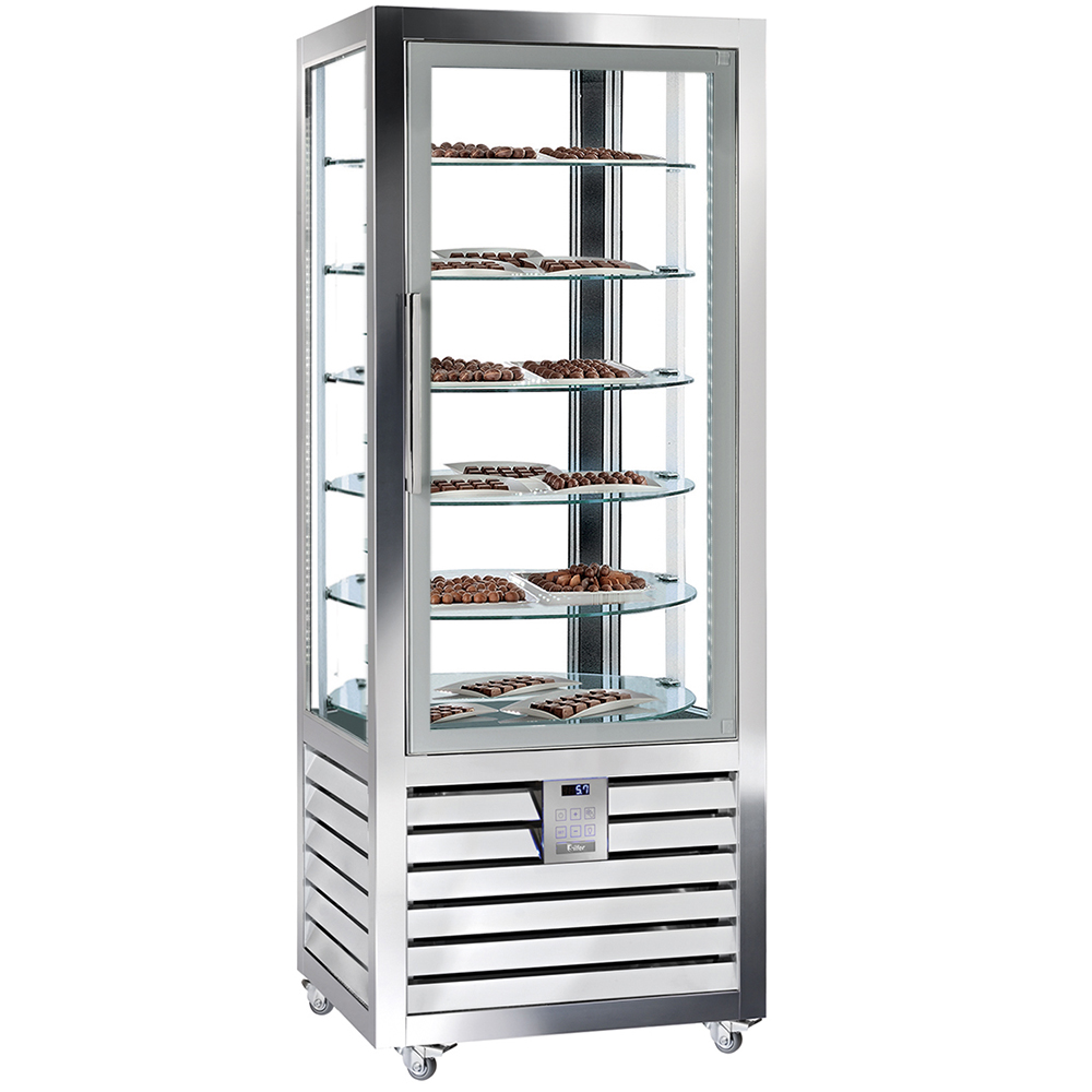 Vitrina congelare verticala, pentru cofetarie gelaterie, profesionala, 427 lt, 72*62*186 cm