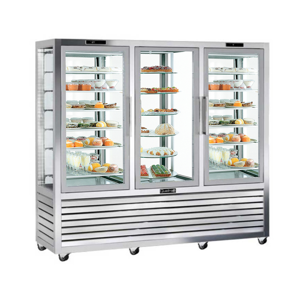 Vitrina frigorifica verticala tripla, pentru cofetarie, profesionala, 1388 lt, 205*62*186 cm