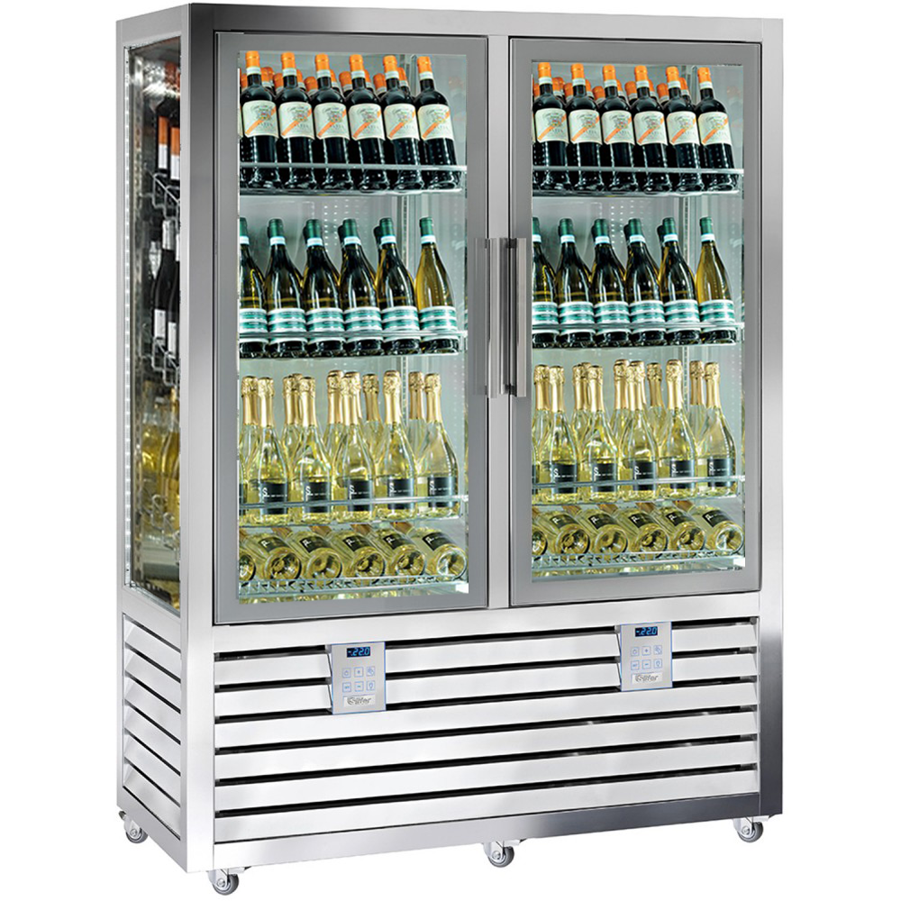 Vitrina frigorifica, 848 lt, 210 sticle*75 cl, 3+3 rafturi