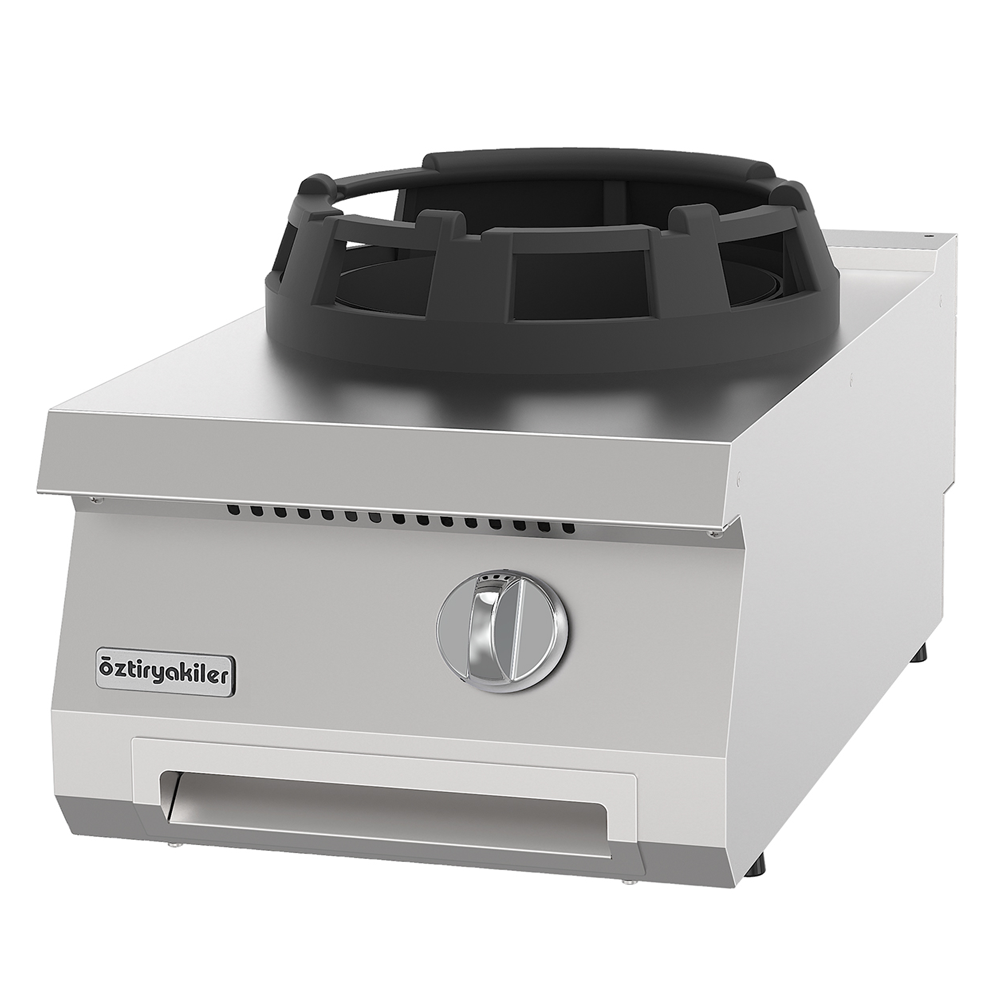 Masina de gatit pe gaz OZTI, inox, cu 1 arzator tip wok, 40*70*28 cm