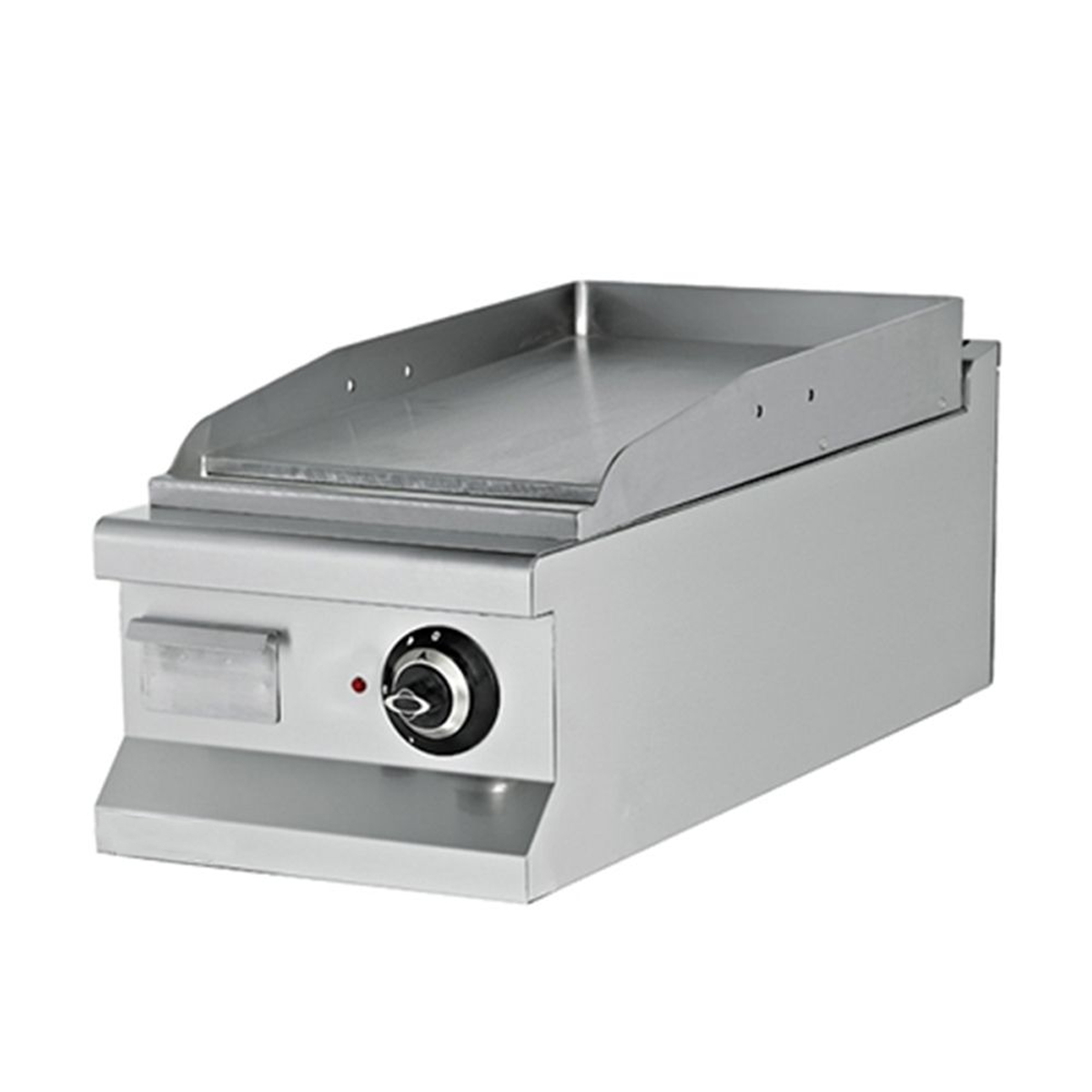 Grill electric profesional, inox, cu suprafata neteda, 40*73*29 cm