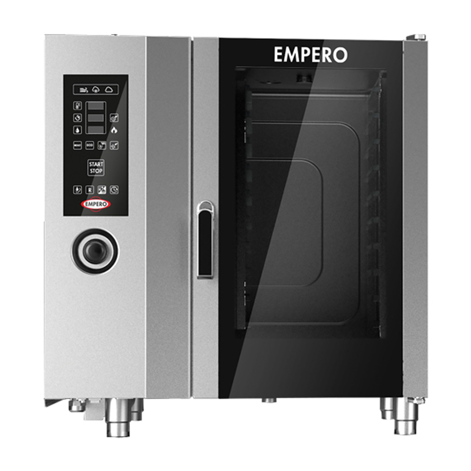 Cuptor profesional electric gastro, cu convectie si abur, panou de control mecanic, 6 cuve