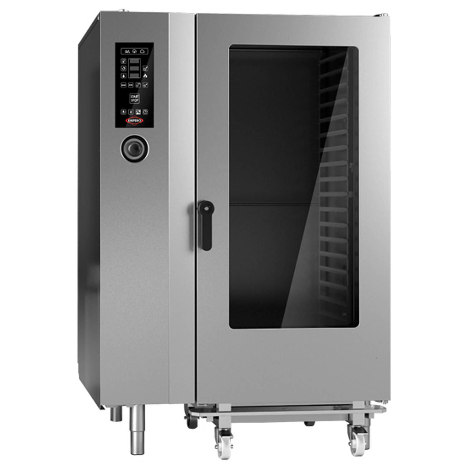 Cuptor profesional electric gastro, cu convectie si abur, panou de control mecanic, 40 cuve