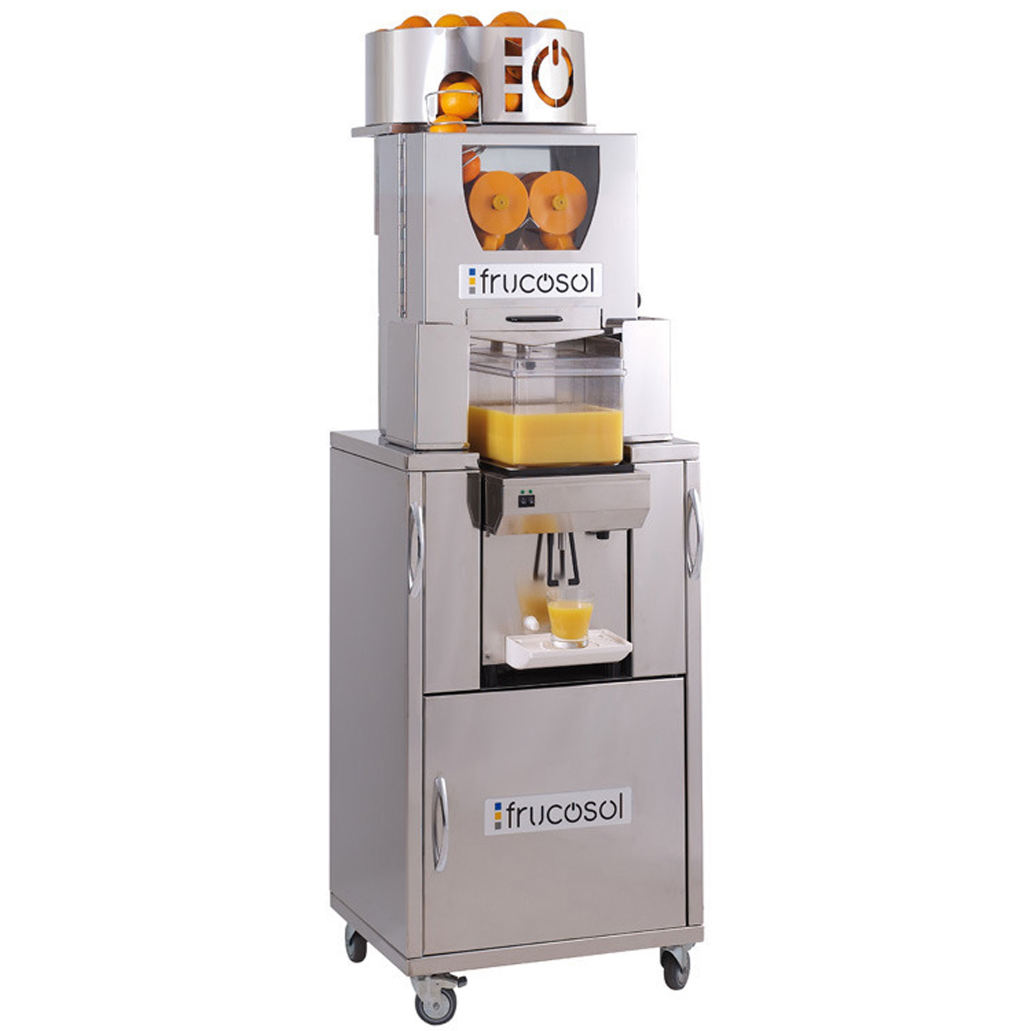 Storcator automat de citrice Frucosol, 25 fructe/min cu depozit rece de 7 lt