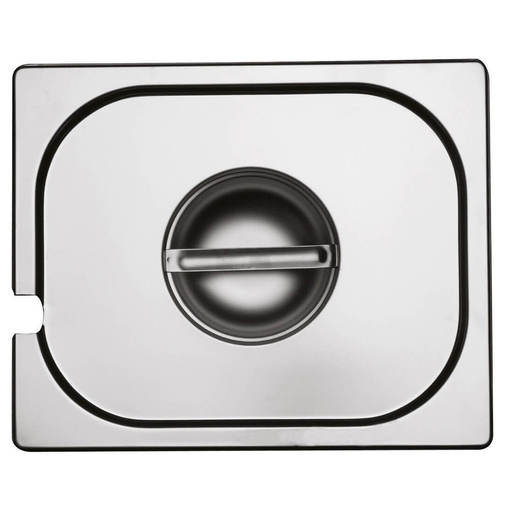 Capac inox GN 2/1 cu orificiu