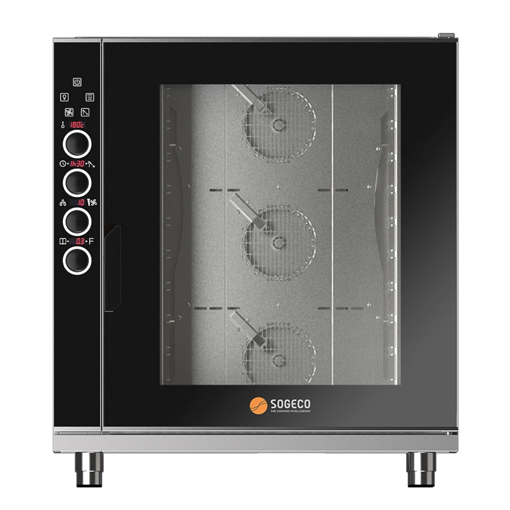 Cuptor profesional SOGECO by Gierre gastro electric cu convectie si abur, afisaj digital, 10 cuve