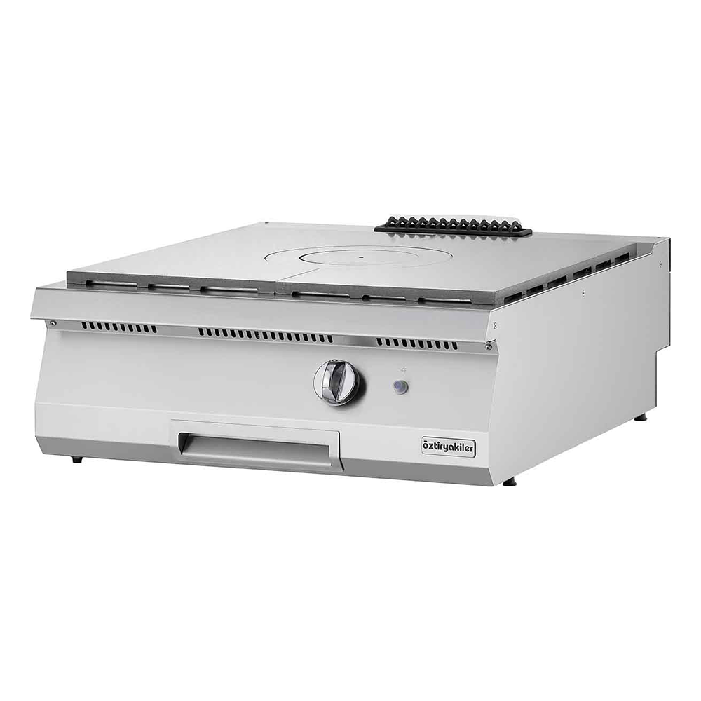 Masina de gatit pe gaz OZTI, inox, cu placa radianta, 80*70*28 cm