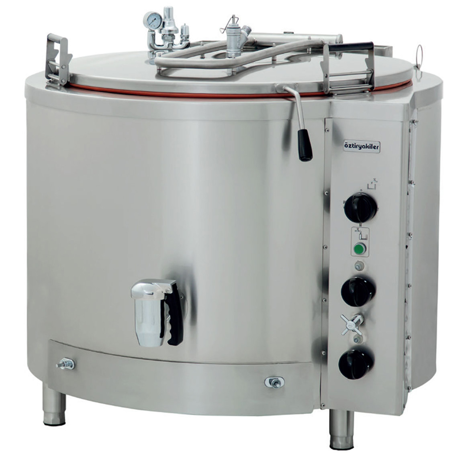 Marmita pe gaz, profesionala, OZTI, inox, 300 lt, incalzire indirecta, 110*136*89 cm