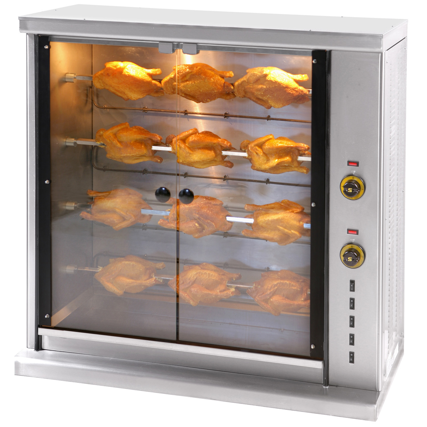 Rotisor profesional electric cu 4 tepuse, 20 pui