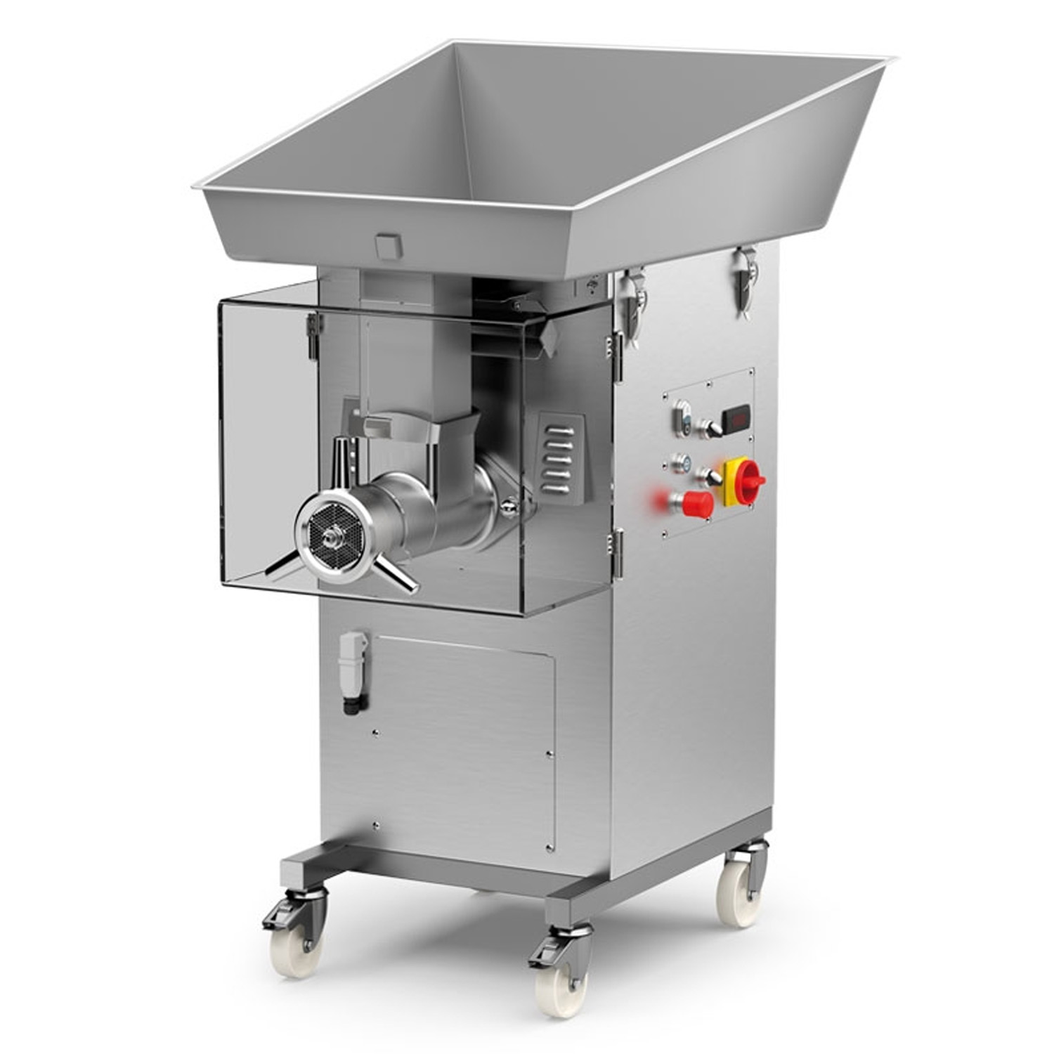 Masina pentru tocat carne, LA MINERVA, de podea, cu refrigerare, inox, 1500 kg/h, 75*100*128 cm