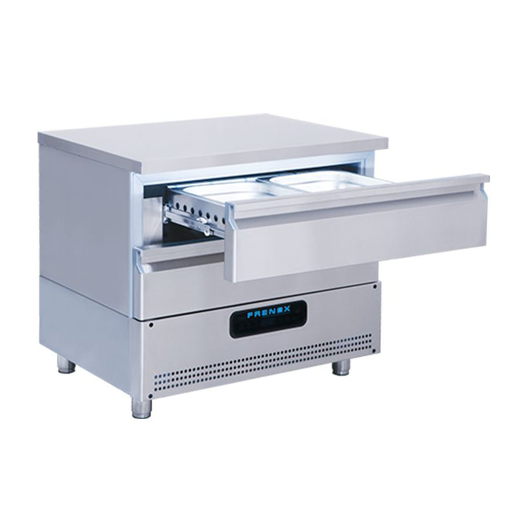 Masa congelare FRENOX, profesionala, inox, 2 sertare, 103*80*100 cm