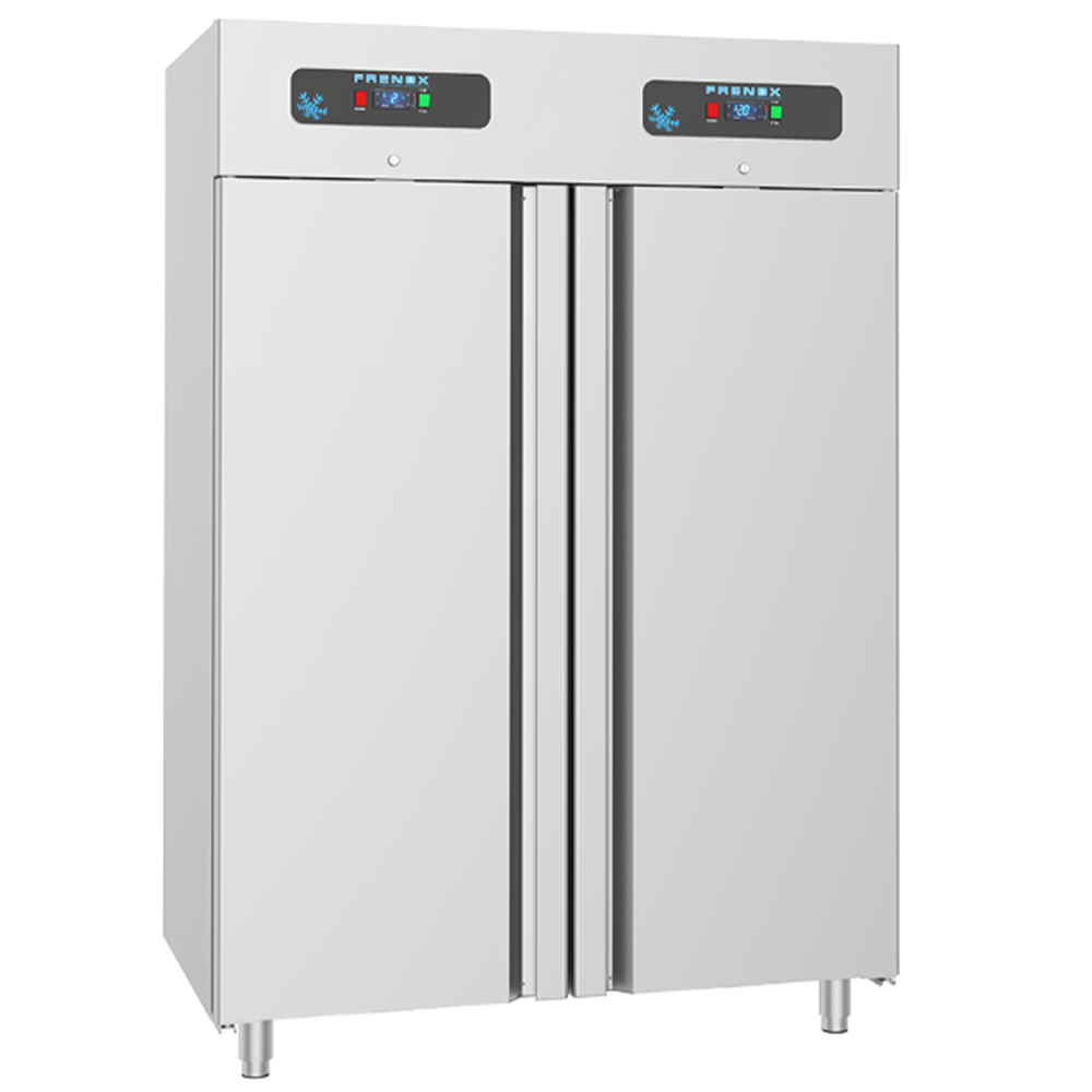 Dulap congelator vertical inox, FRENOX cu 2 usi, 1400 lt