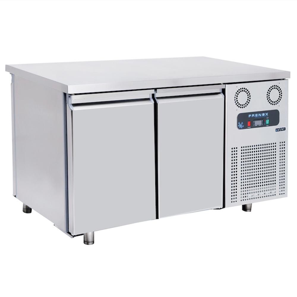 Masa rece FRENOX, de mijloc, profesionala, inox, 2 usi, 281 lt, 140*70*85 cm