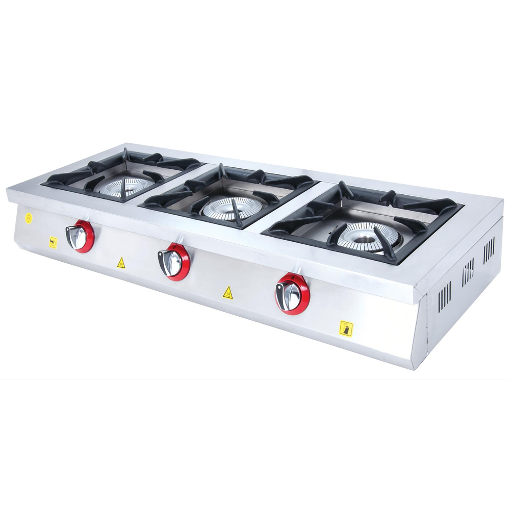 Masina de gatit pe gaz cu 3 arzatoare de banc