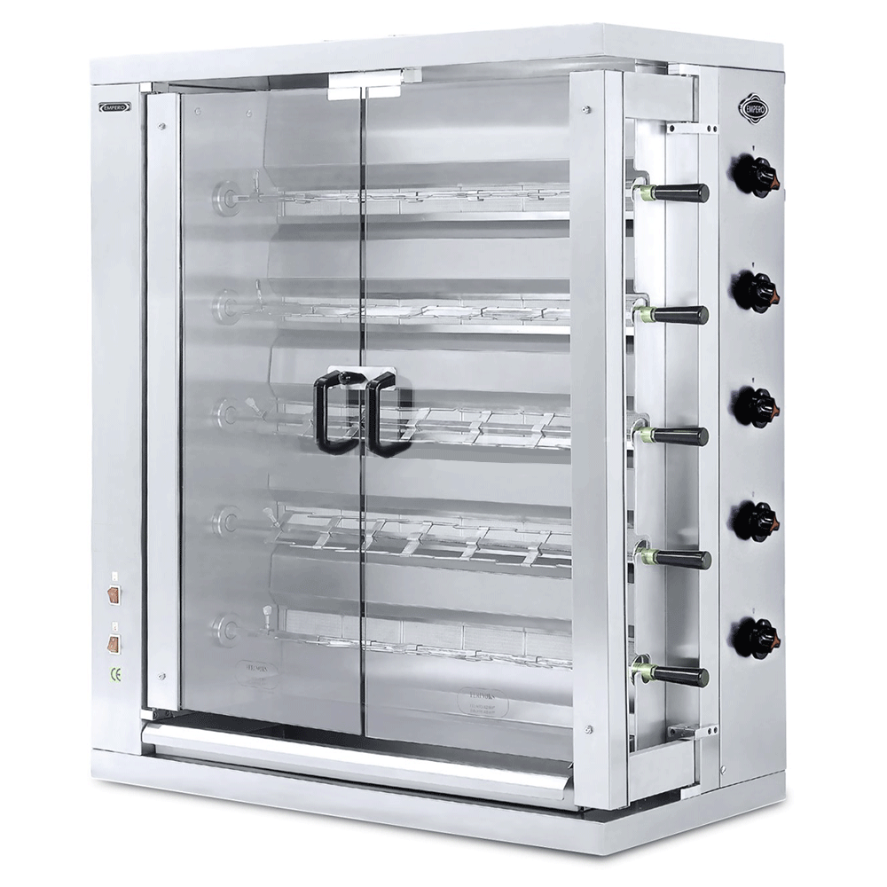 Rotisor profesional electric cu 5 tepuse, 30 pui