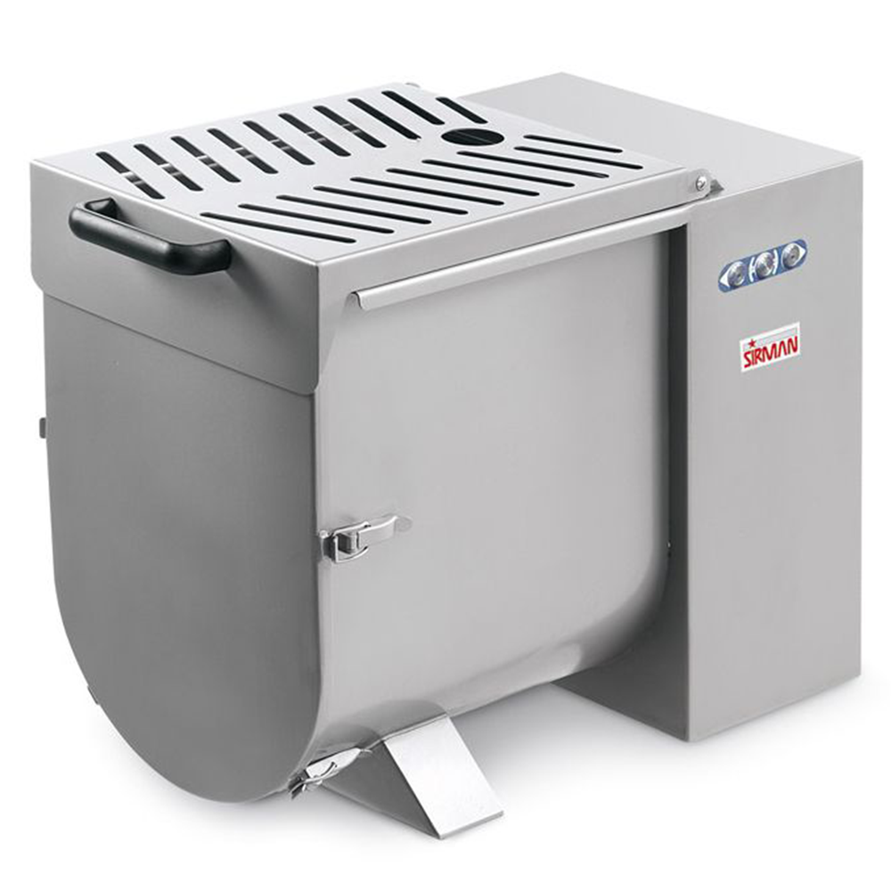Malaxor carne inox SIRMAN 30 kg, 42 lt, 1100W, inox AISI 304, protectie IPX5, sens invers
