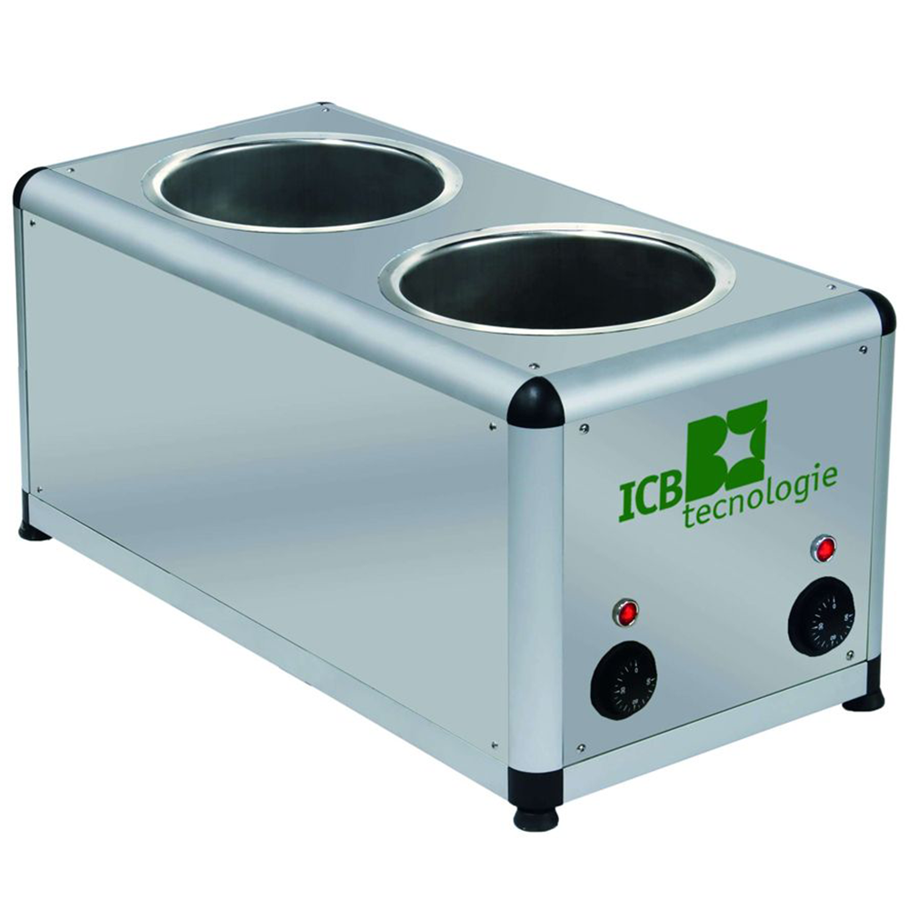 Ciocolatiera pentru inghetata, inox, 2 x 7 lt, 31*57*30 cm