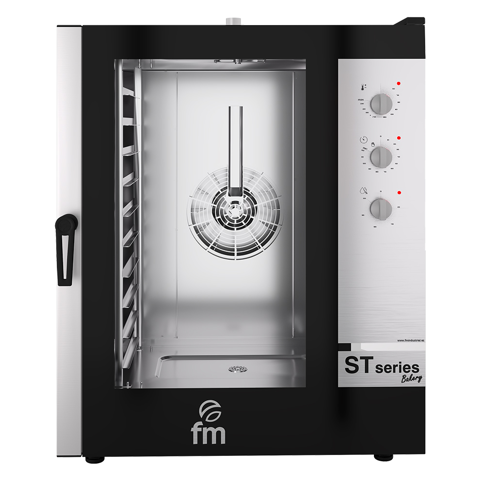 Cuptor profesional patiserie FM pe gaz cu 10 tavi si panou de control mecanic