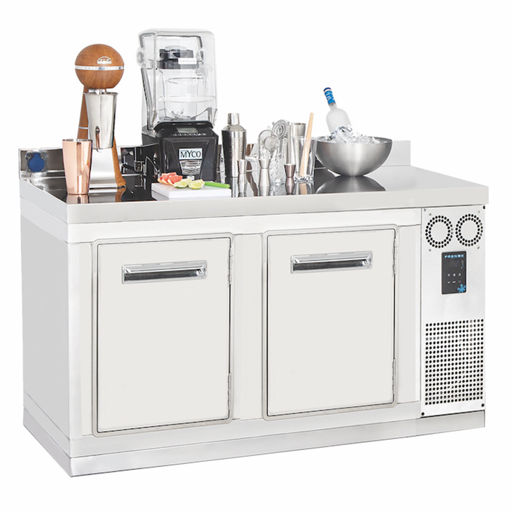 Masa rece FRENOX, profesionala, inox, 2 usi undercounter, 281 lt, 138*64*85 cm