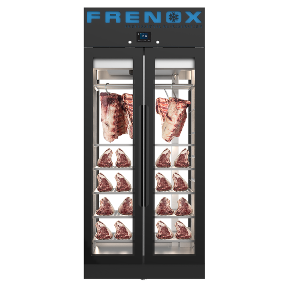 Vitrina inox FRENOX expunere delicatese cu 2 usi