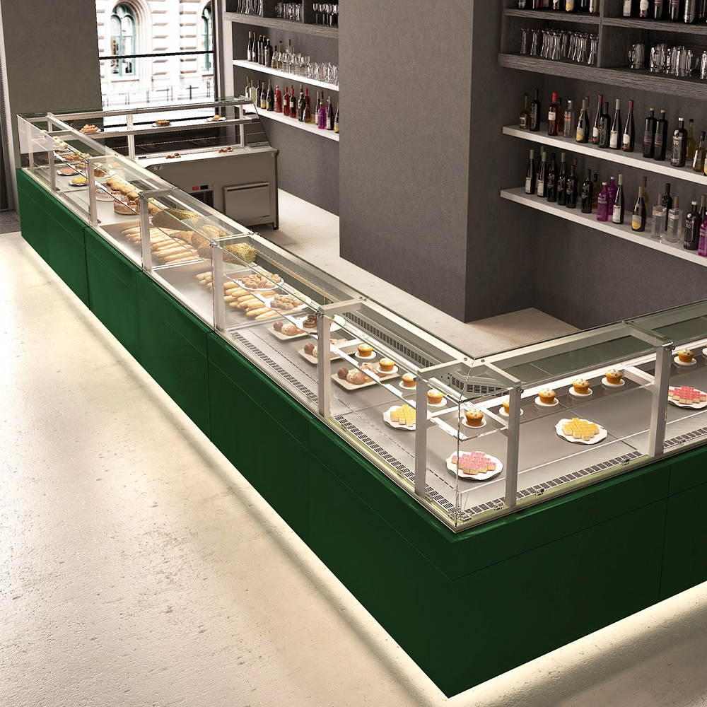 Vitrina calda bain-marie Jordao Kubo 0.85 m