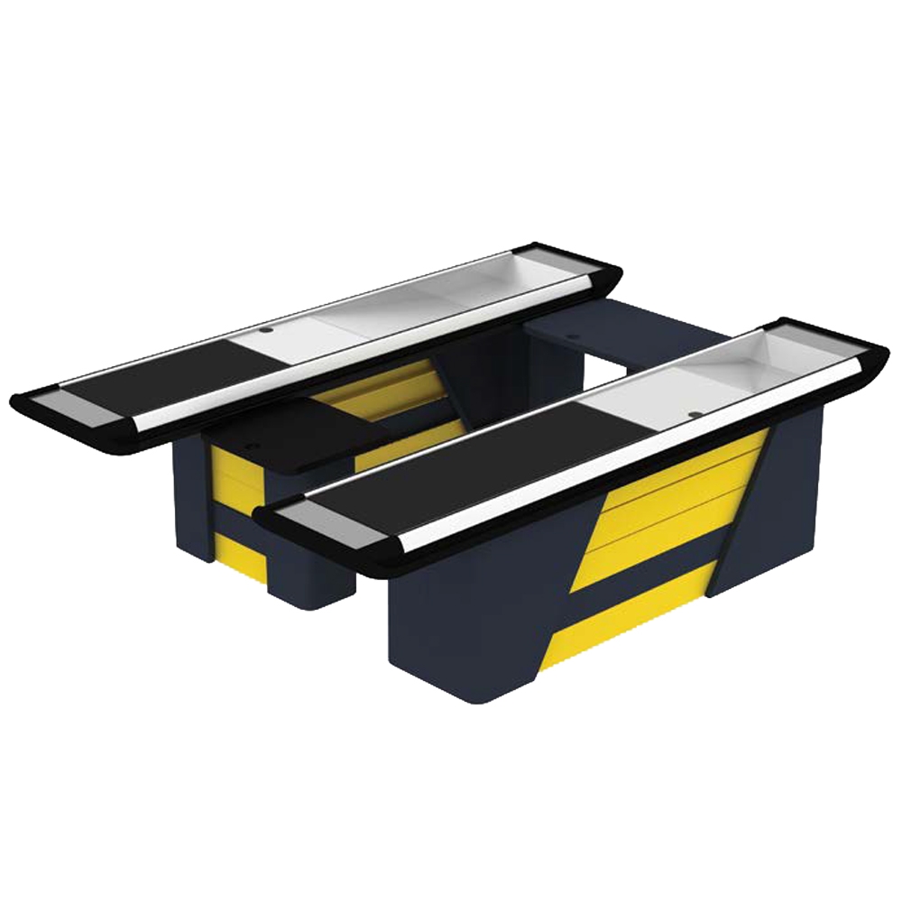 Masa casa de marcat modul dublu 3,1 m, cu 2 benzi si rama din aluminiu