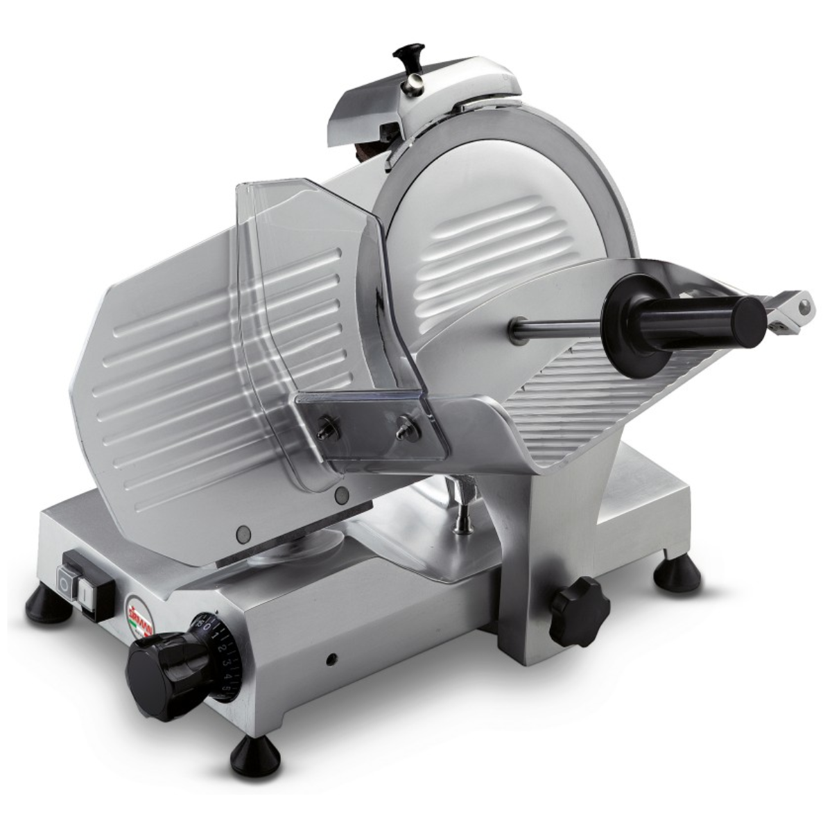 Feliator semiautomat profesional, SIRMAN, mezeluri, legume si carne, diametru disc 22 cm