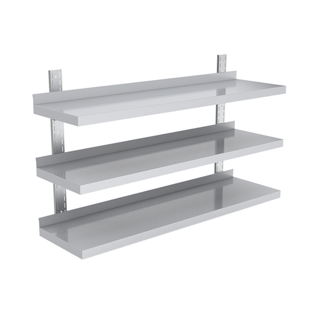 Polita inox tripla de perete ajustabila