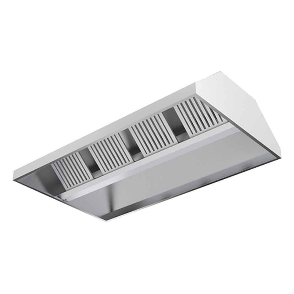 Hota centrala cu filtre, inox, 150*197*40 cm