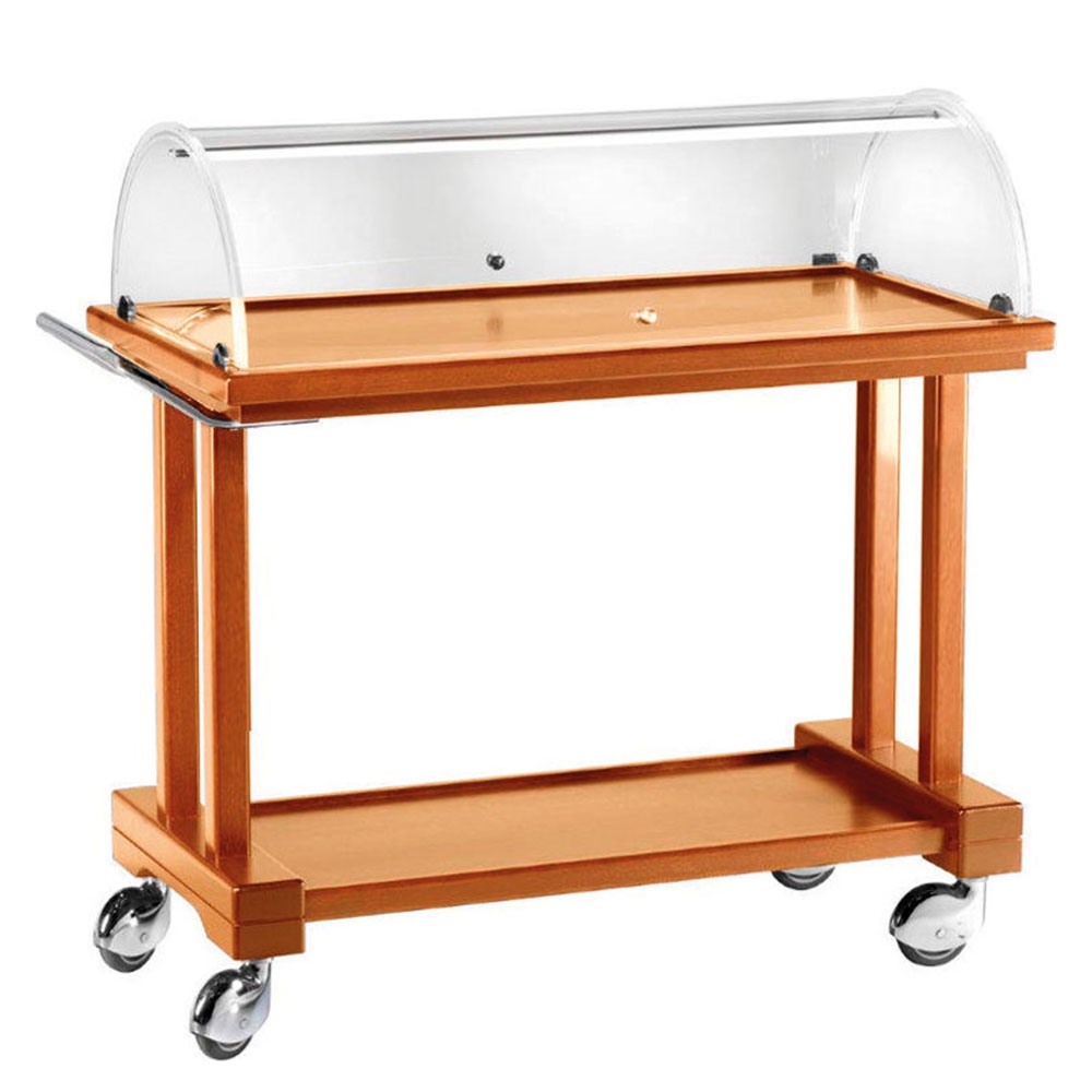 Carucior servire restaurant cu geam panoramic