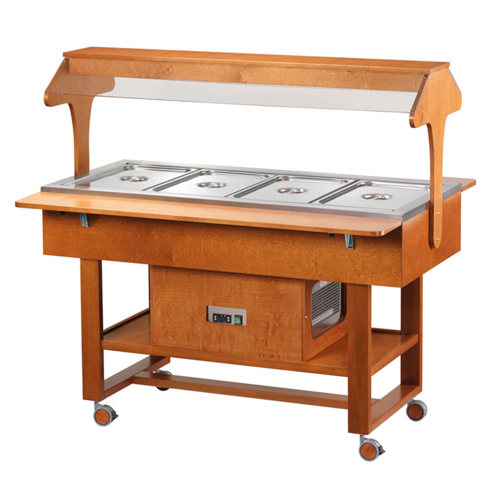 Carucior autoservire rece 4*GN1/1