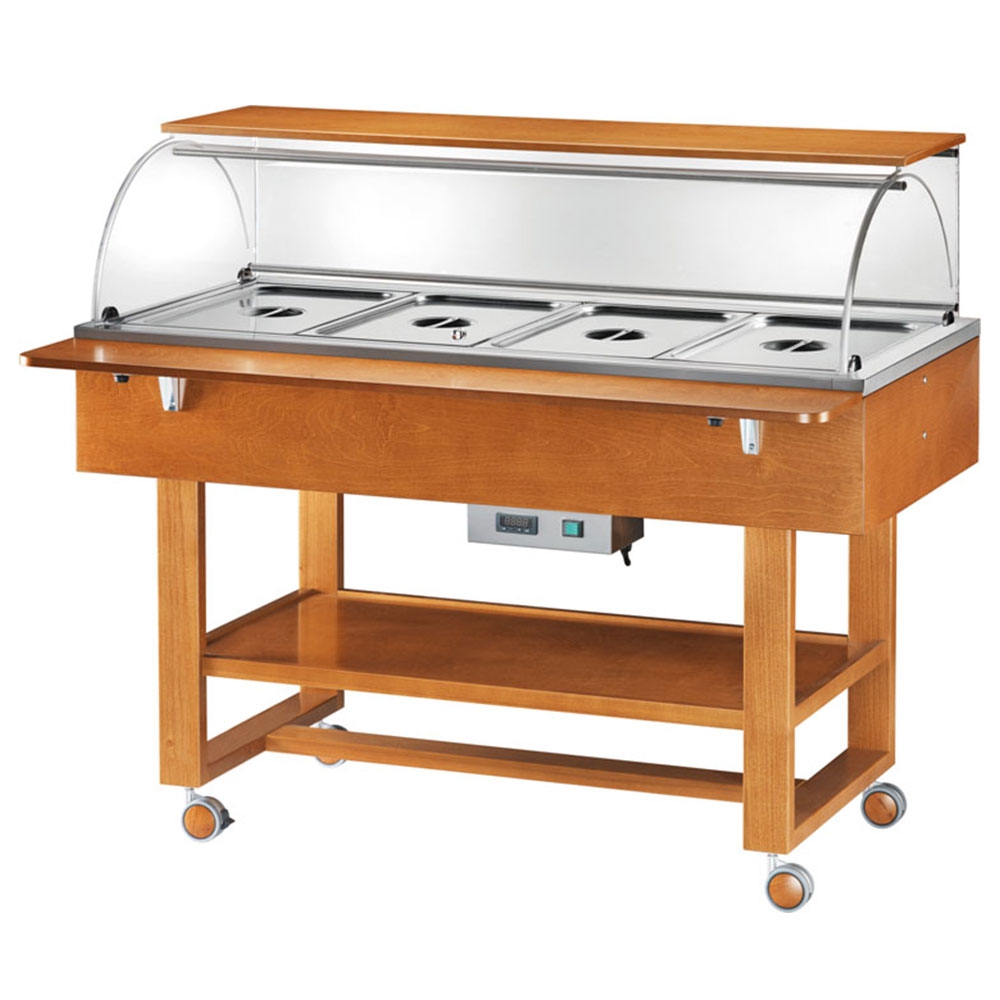 Carucior autoservire bain marie 4*GN1/1