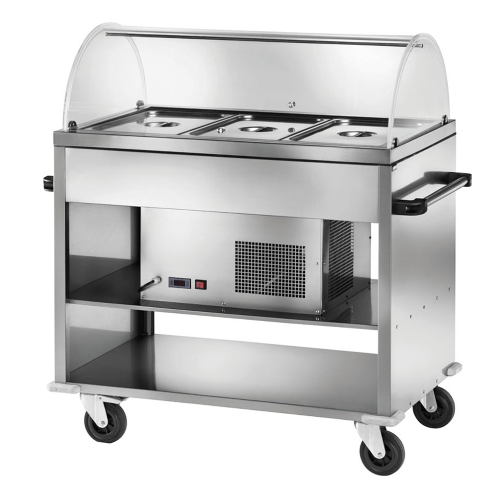 Carucior autoservire rece 3*GN1/1